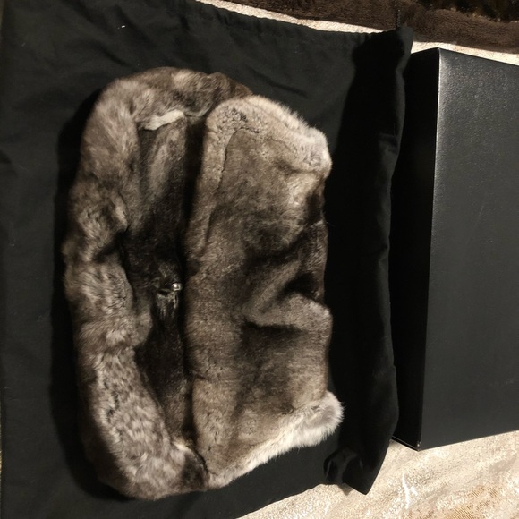 Authentic Vintage Chanel Fur Flap Bag. - Picture 3 of 5